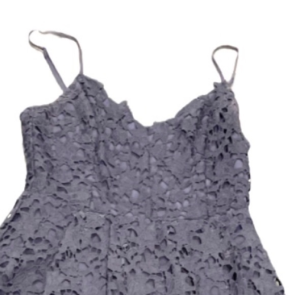 ASTR purple eggplant lace midi dress ZL - Picture 11 of 14